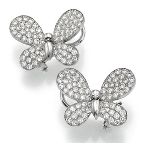 Diamonds Earring. 18k gold.  Papillon ,   LP 2763