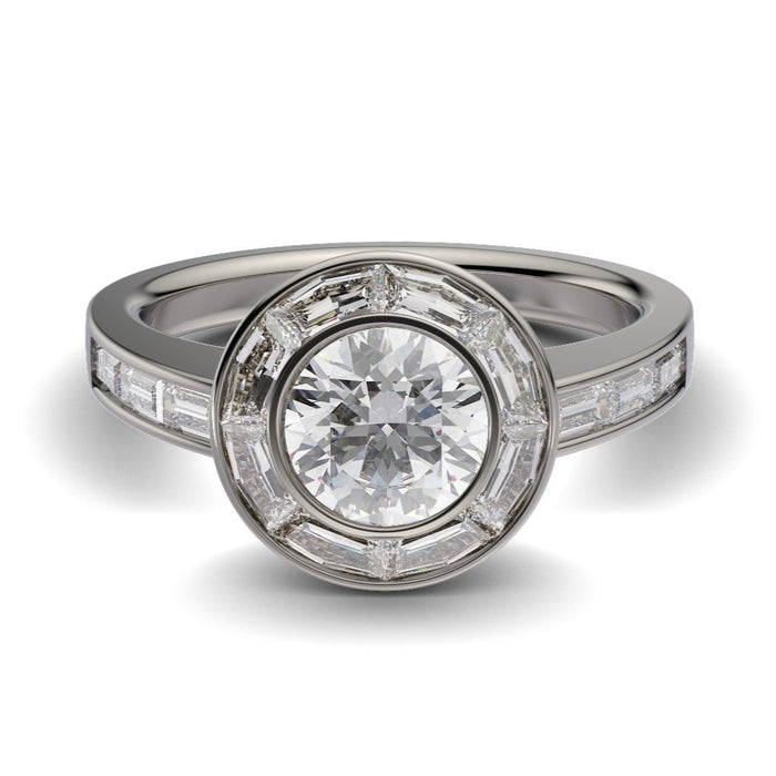 Diamonds Halo Ring