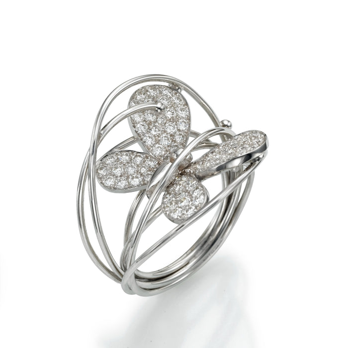 Diamonds Ring, Diamonds. 18k ring. Papillon. LP1466