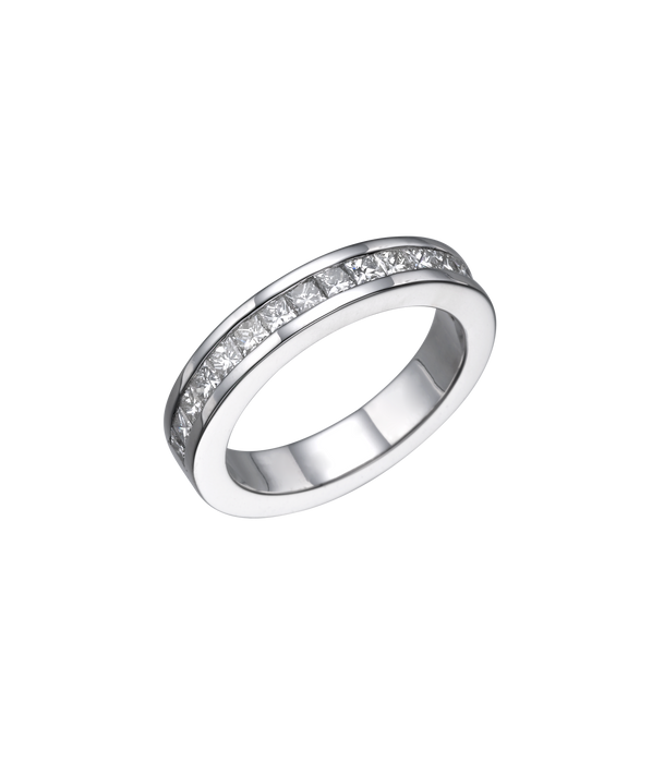 טבעת נישואין של נסיכה חתוכה יהלומים. ו 8021