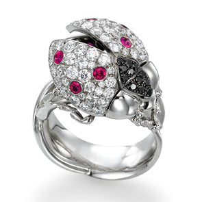 Diamonds. Ring. Ladybug. Diamonds and Rubies.  LP 1628