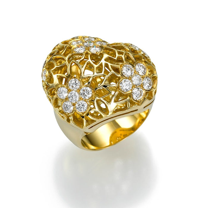 Diamonds Ring. 18k gold Intima. LP 1706