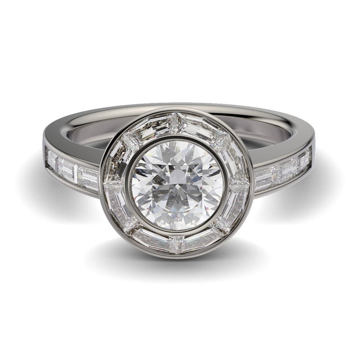 Diamonds Halo Ring